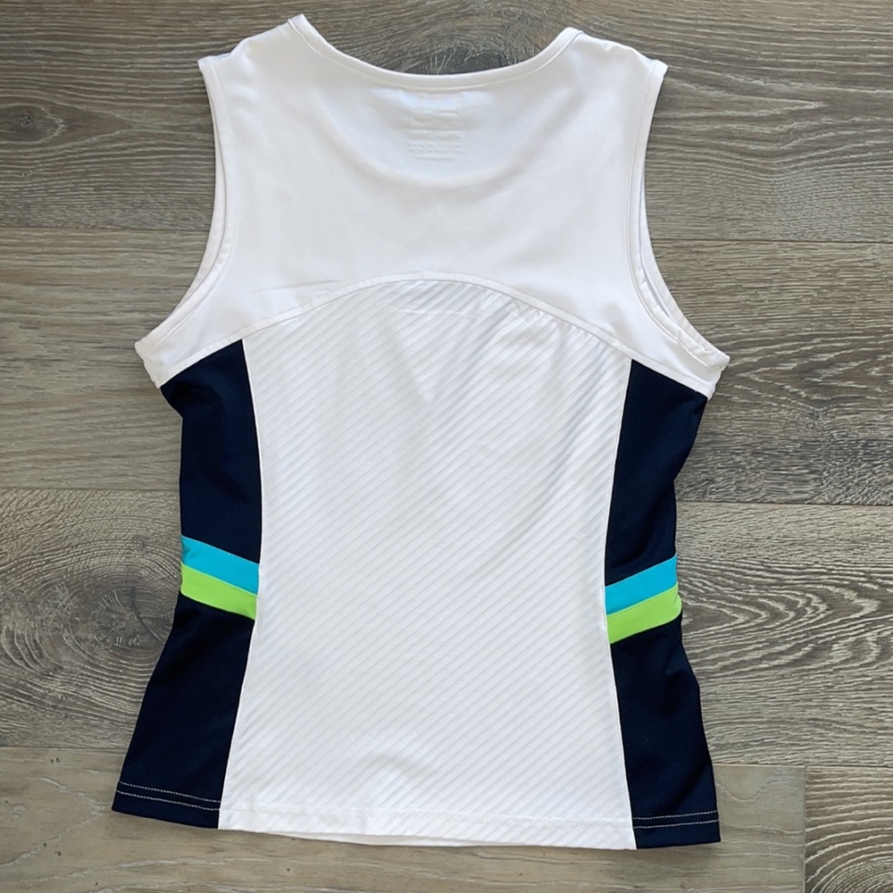 FILA 🎾HP🎾White Keyhole Sports Tank. Small - Picture 2 of 7
